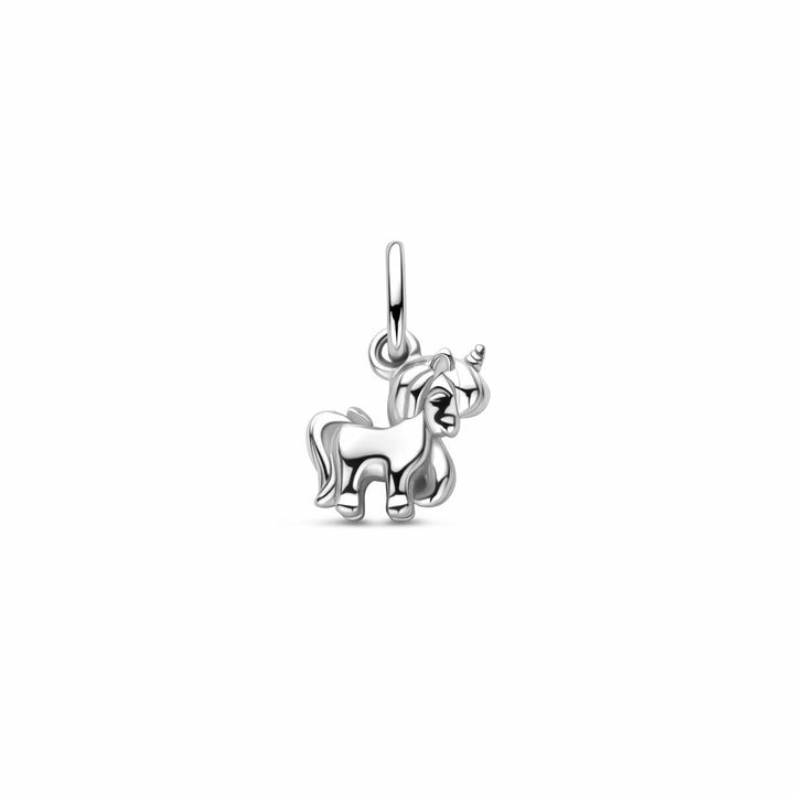 Zilveren kinder hanger eenhoorn – gerhodineerd 925 zilver 12 mm