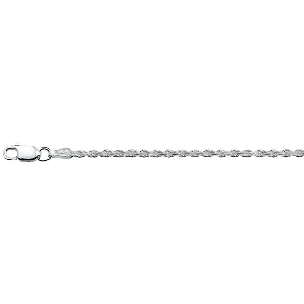 Zartes, gerhodiniertes Fußkettchen aus Silber mit feinen, ovalen Gliedern und Karabinerverschluss