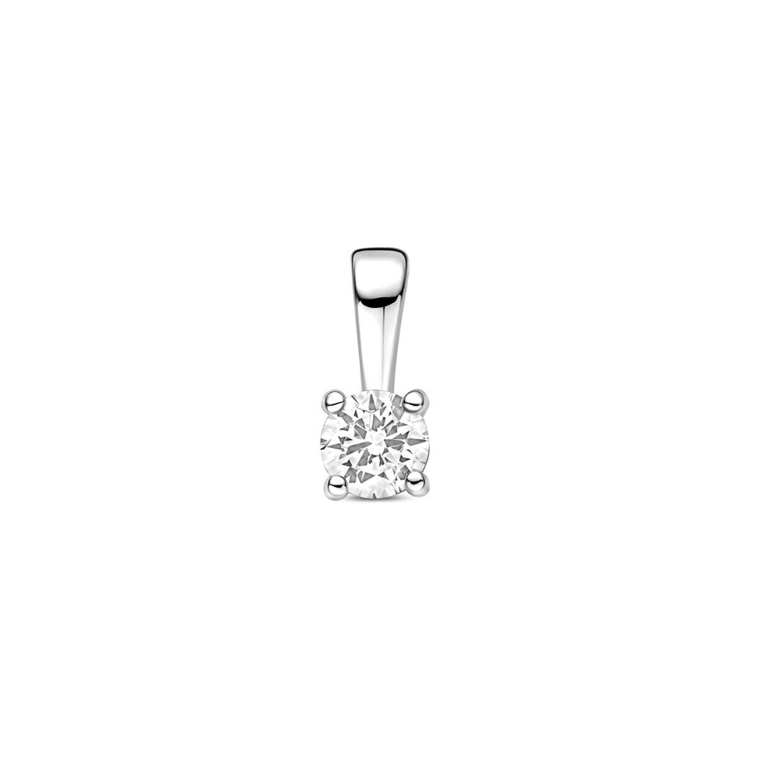 Zilveren hanger met zirkonia – Gerhodineerd dames sieraad