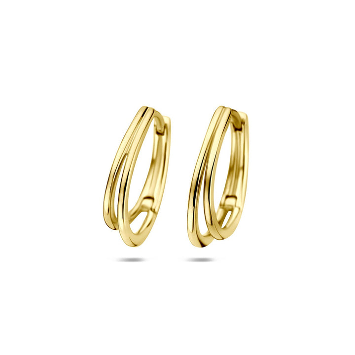 14k Geelgouden klapoorringen