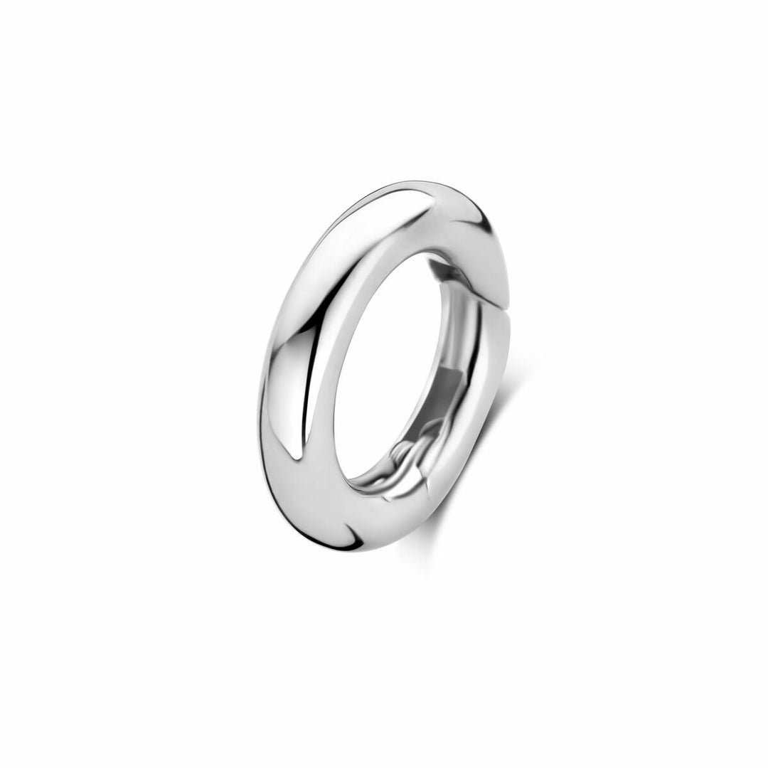 Gerhodineerd zilveren connector voor dames – 12 mm