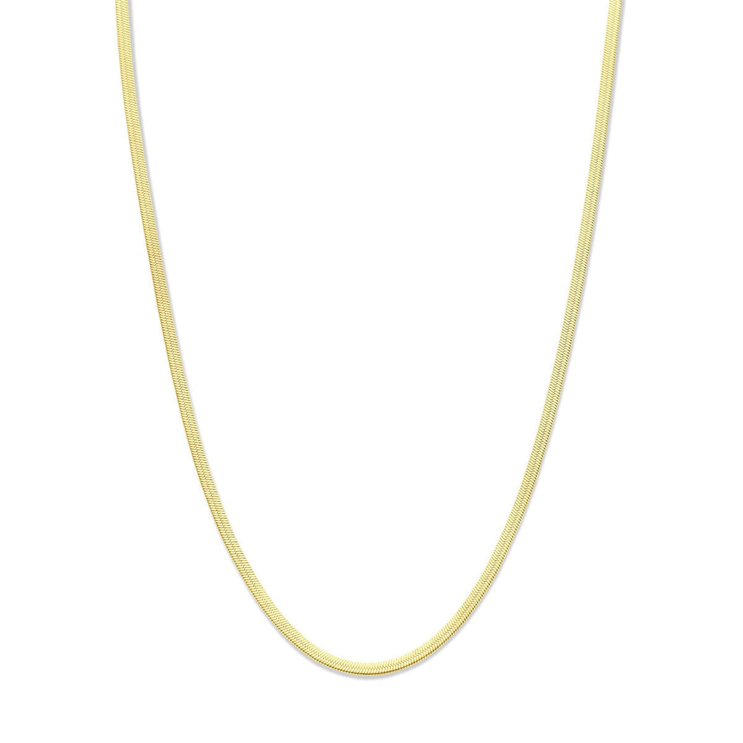Goudkleurig stalen omega collier 3mm – 40-45cm