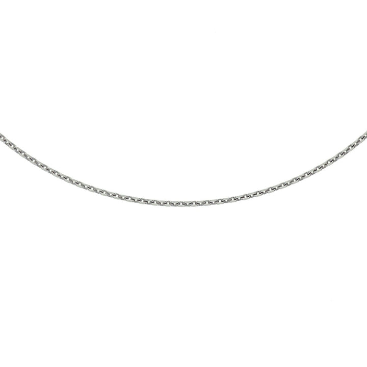 Halskette Anker diamantiert 1,1 mm 41 + 4 cm Silber rhodiniert