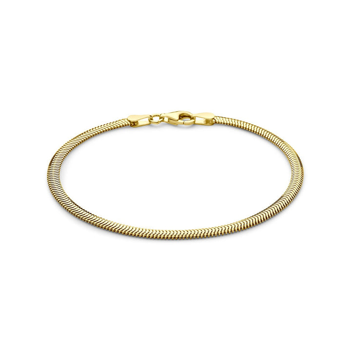 Verguld 925 zilveren slangenarmband