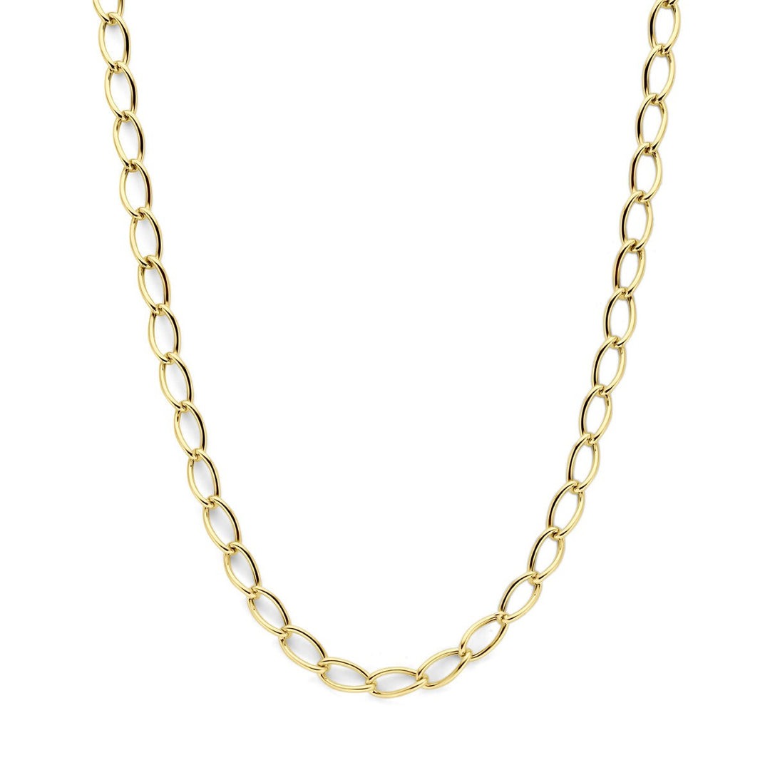 14k geelgouden anker collier dames