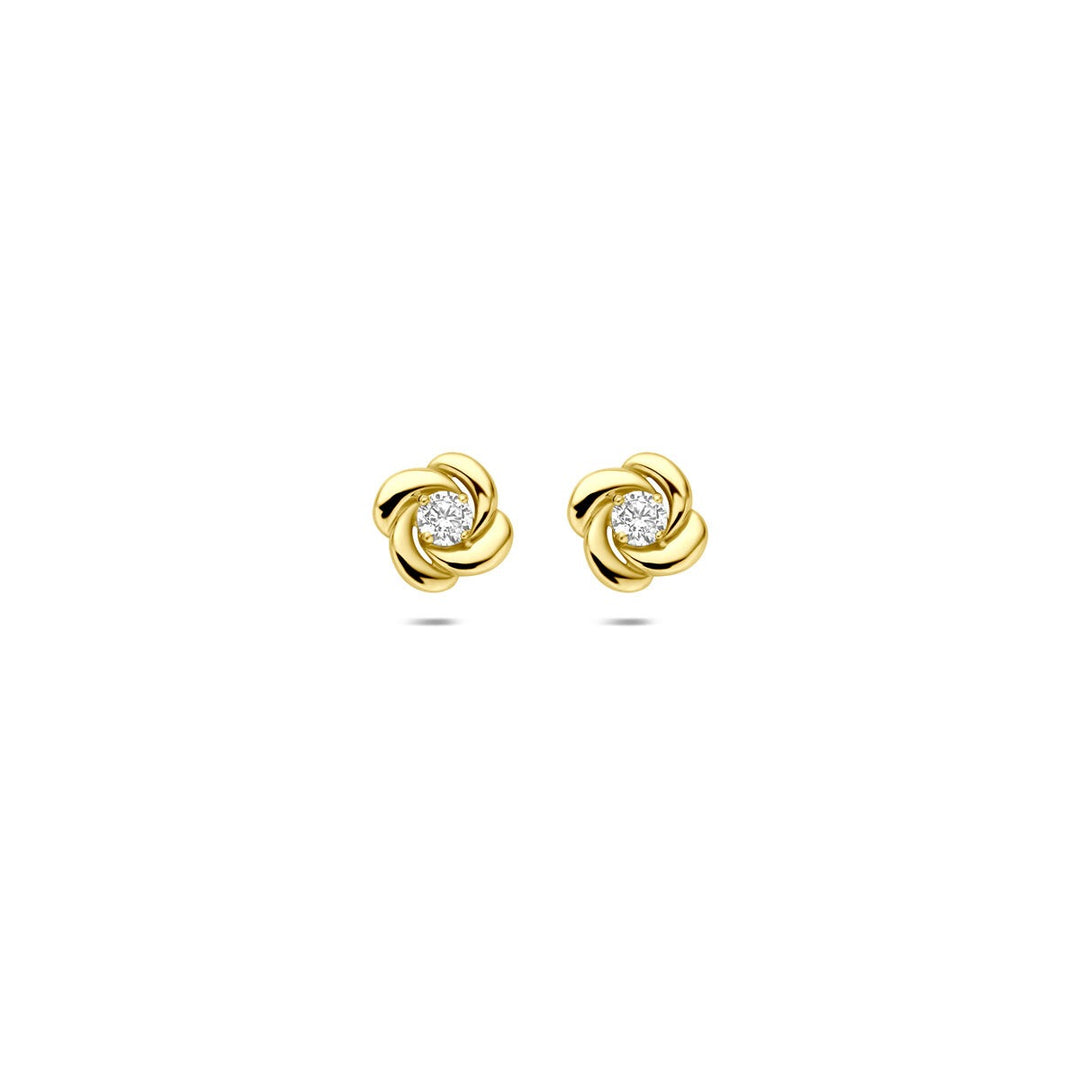 Ohrstecker Zirkonia 14K Gelbgold 