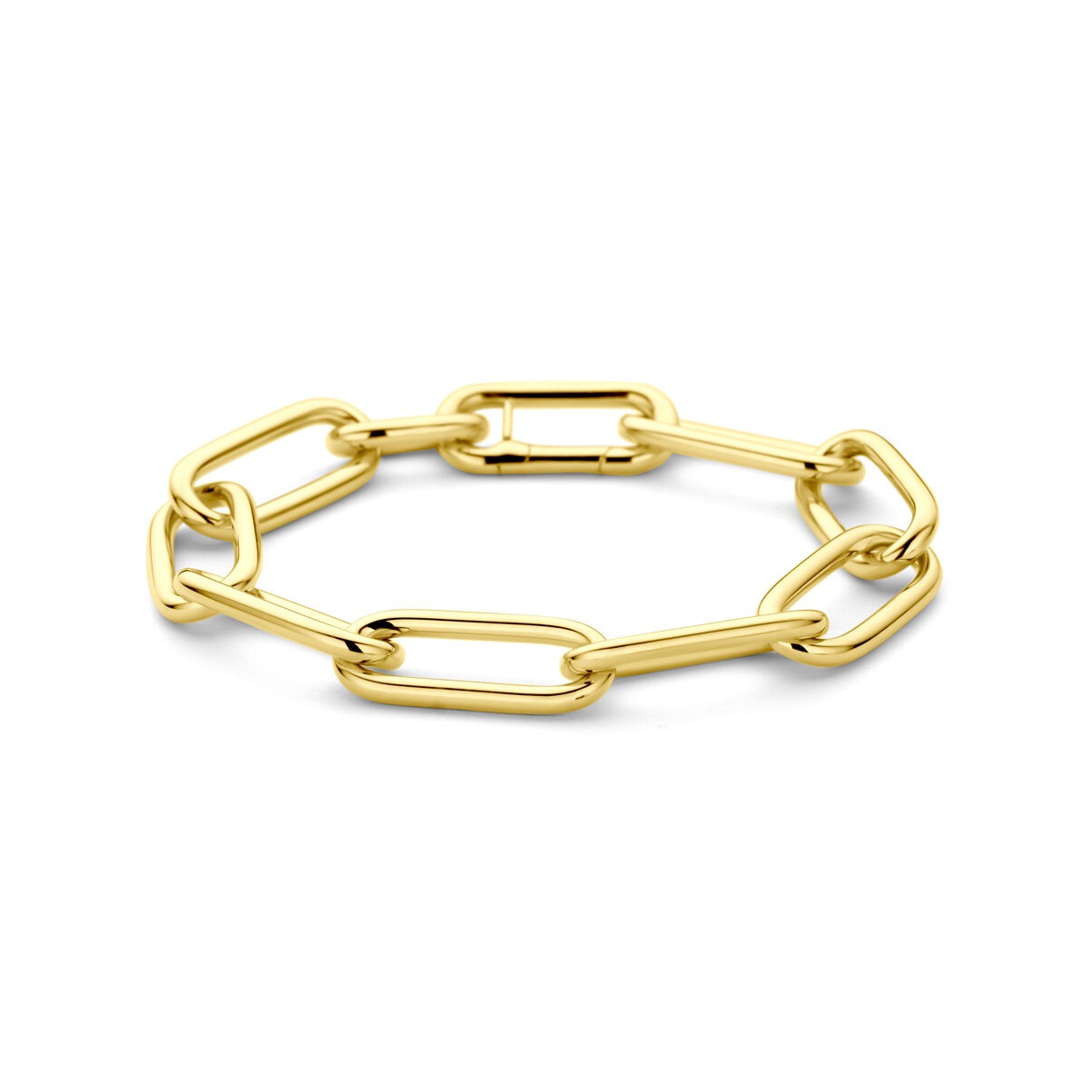 14k Gelbgoldene Anker-Gliederarmband für Damen