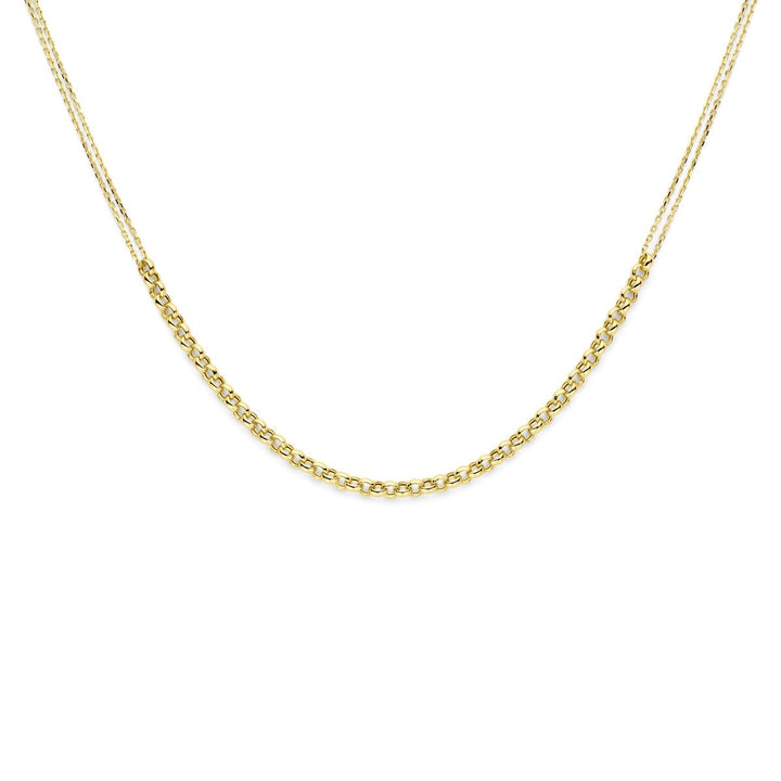 Halskette 41 + 3 cm 14K Gelbgold