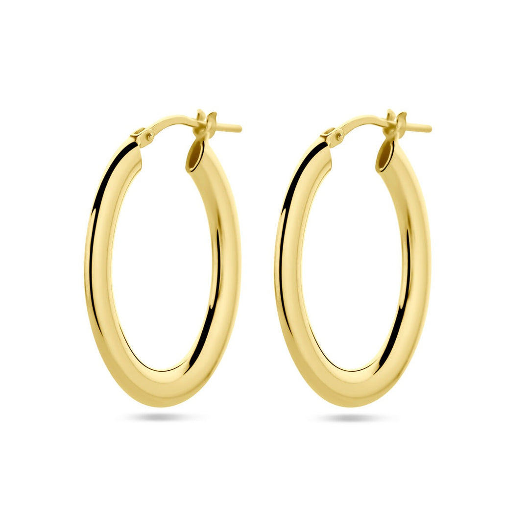 Verguld Zilveren Oorringen – 29x4 mm