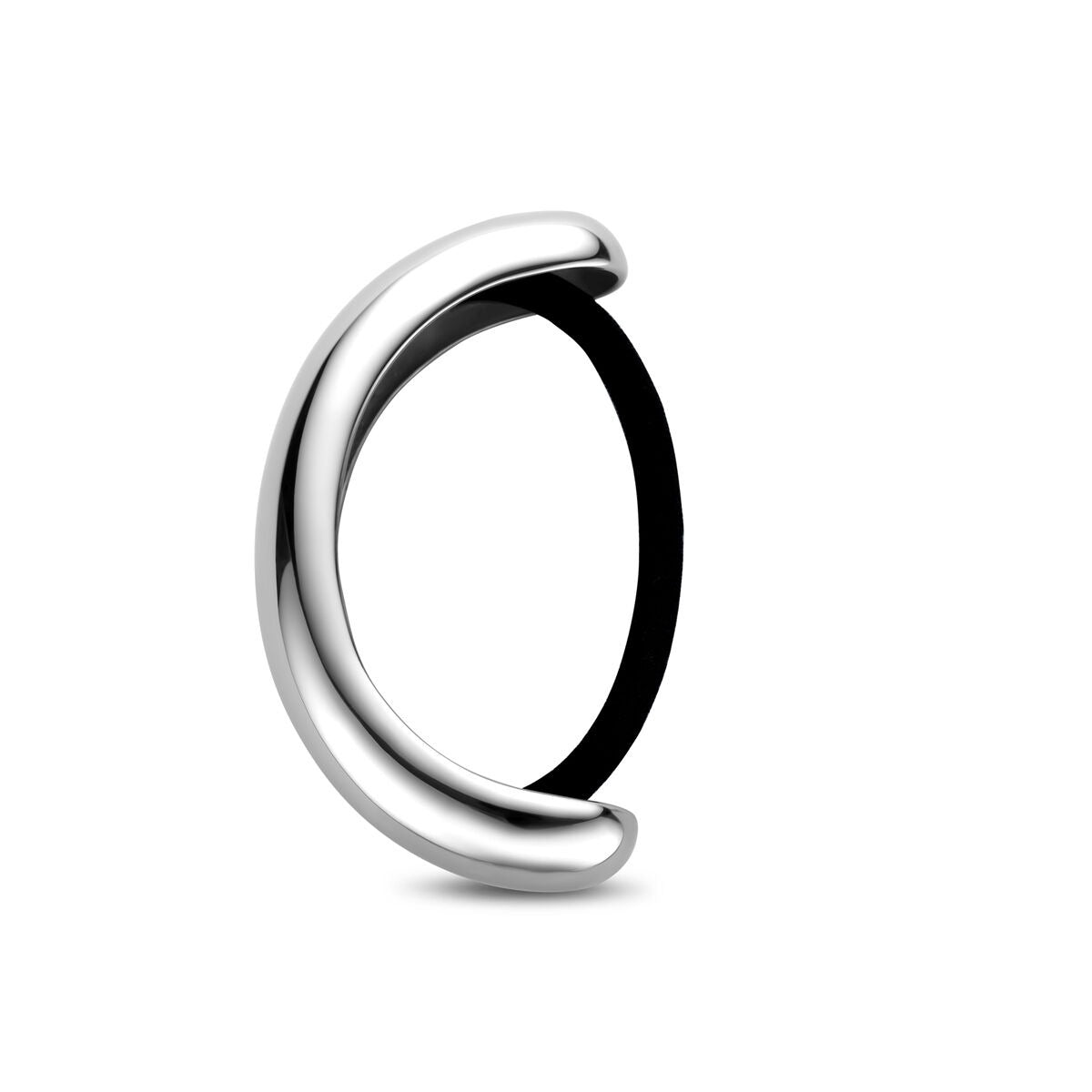 Haarcuff aus Stahl, silberfarben – 19x76 mm