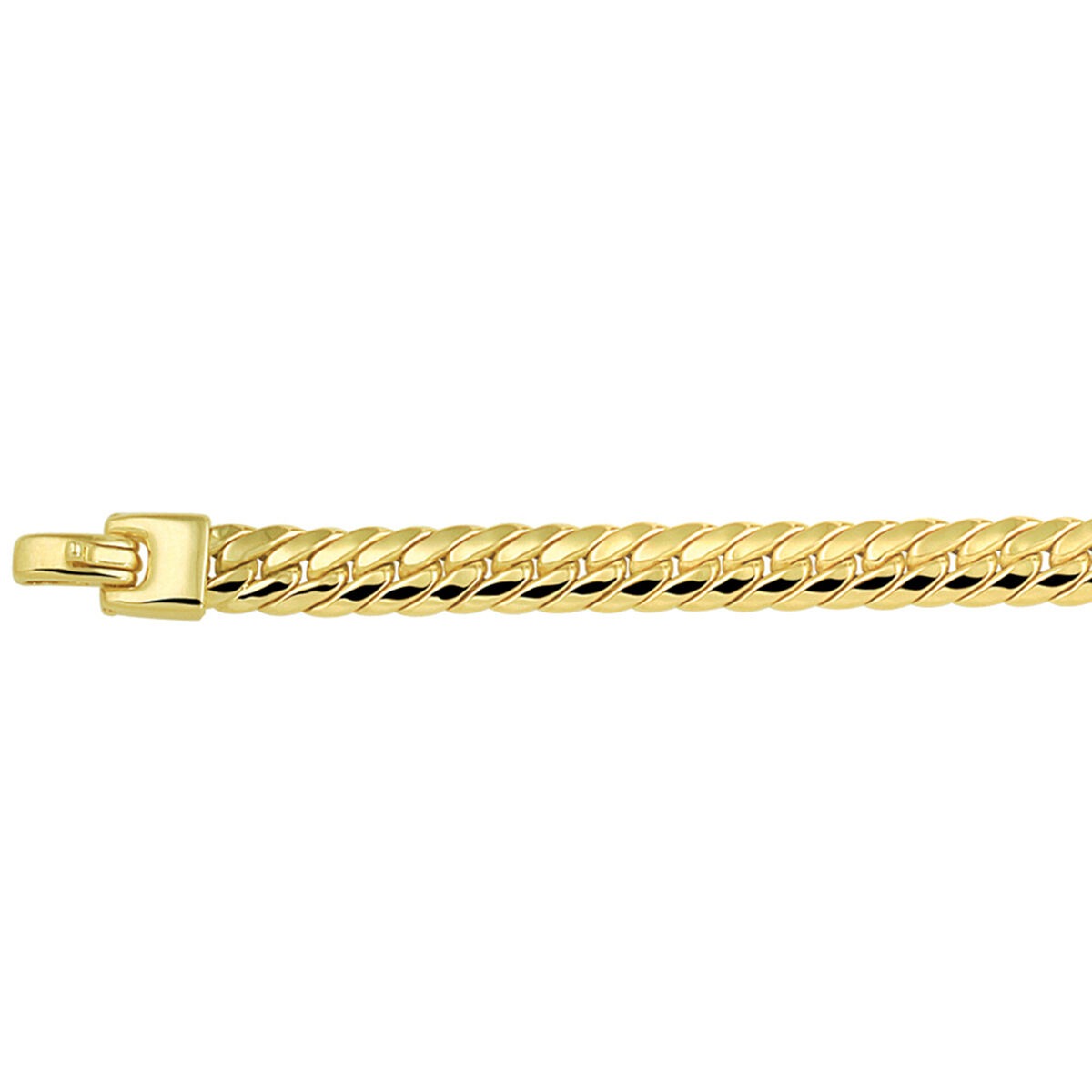 Gourmetarmband Damen 14K Gelbgold 6.5mm