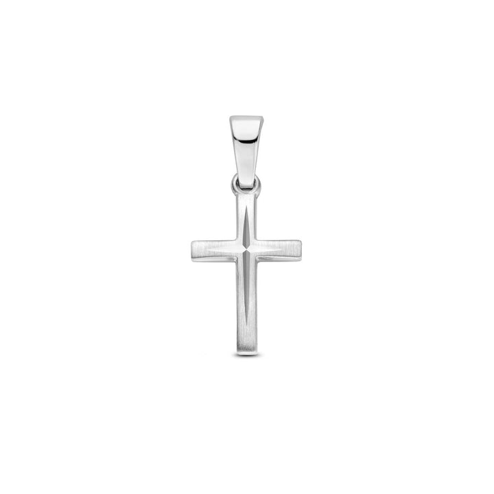 Zilveren kruis hanger – gerhodineerd 925 zilver