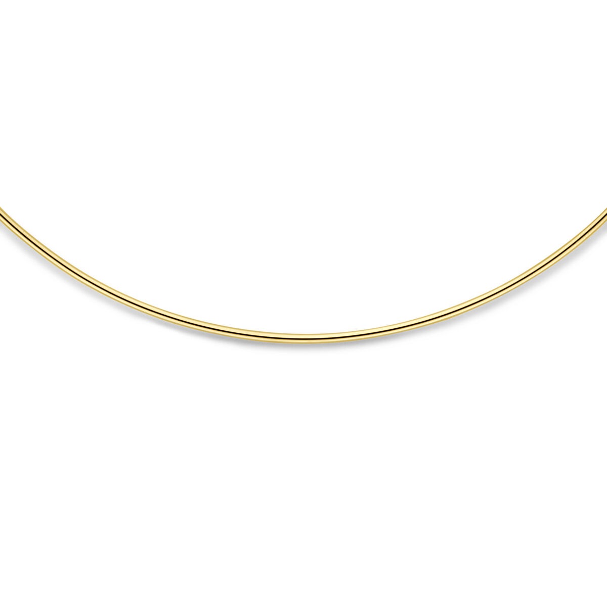Goldkette ohne Anhänger 14k Spange mit Karabinerverschluss 1,5 mm 40 cm