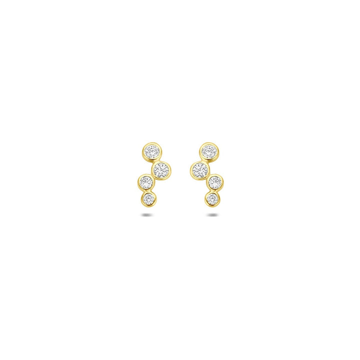Ohrstecker Zirkonia 14K Gelbgold