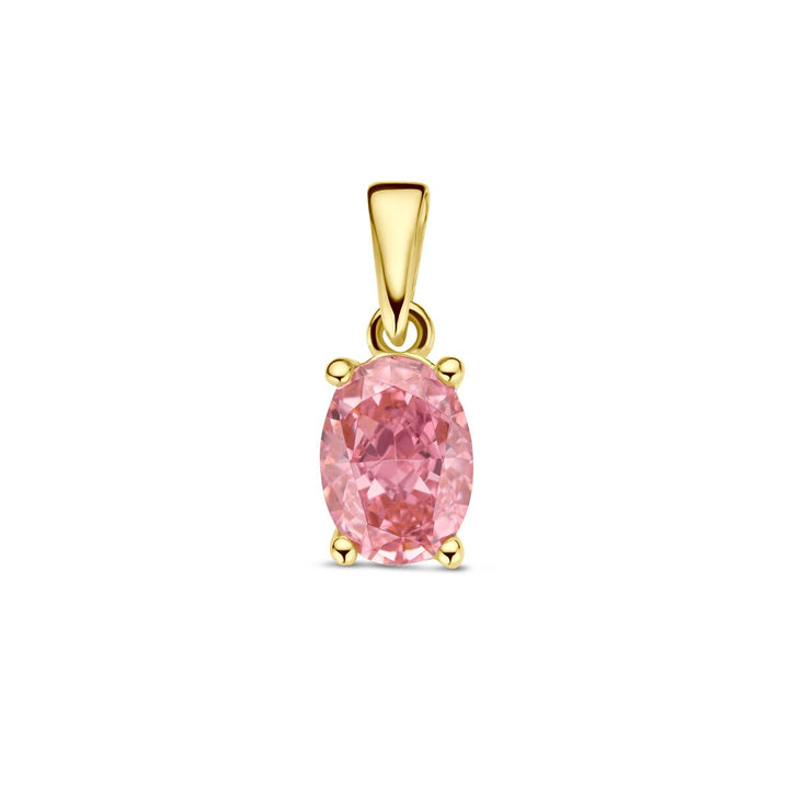 Anhänger Padparadscha-Zirkonia 14K Gelbgold