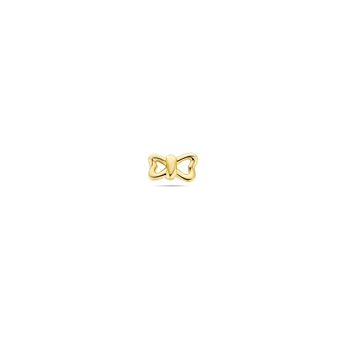 Flachrücken-Piercing in Form einer Schleife aus 14k Gelbgold