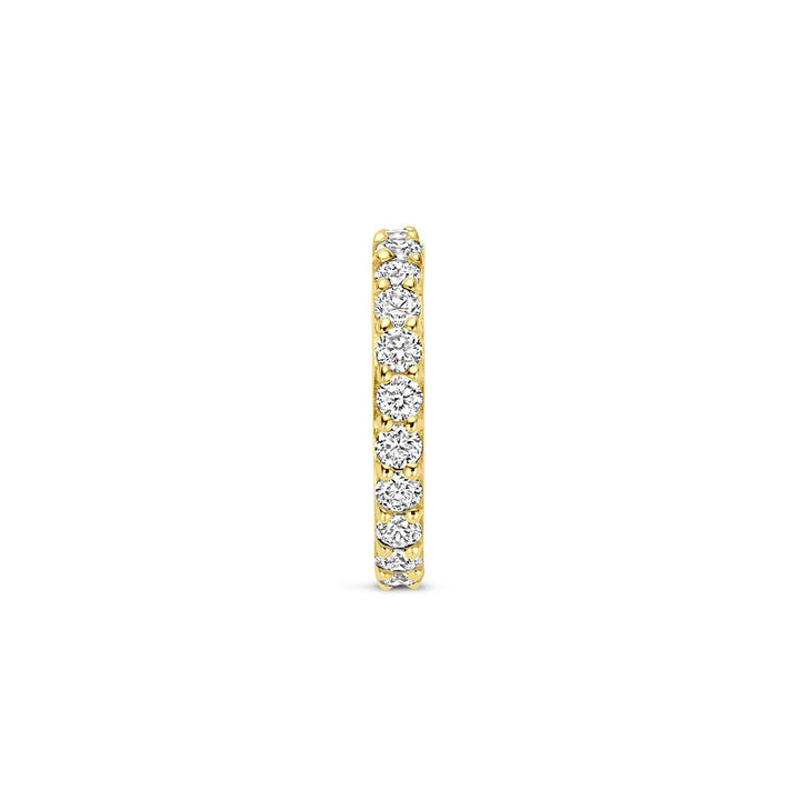 14k Geelgouden hanger met lab grown diamant 0.21ct h si 10,5 mm