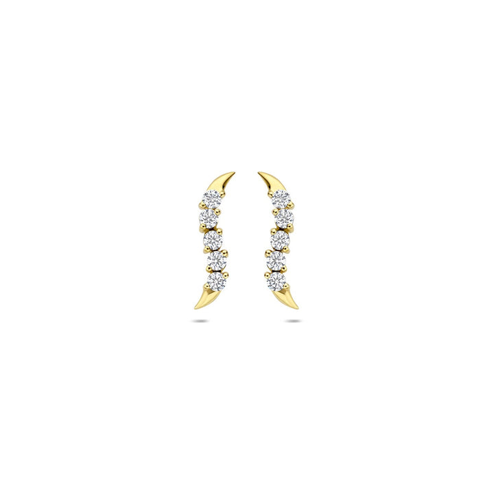 Ohrstecker Zirkonia 14K Gelbgold