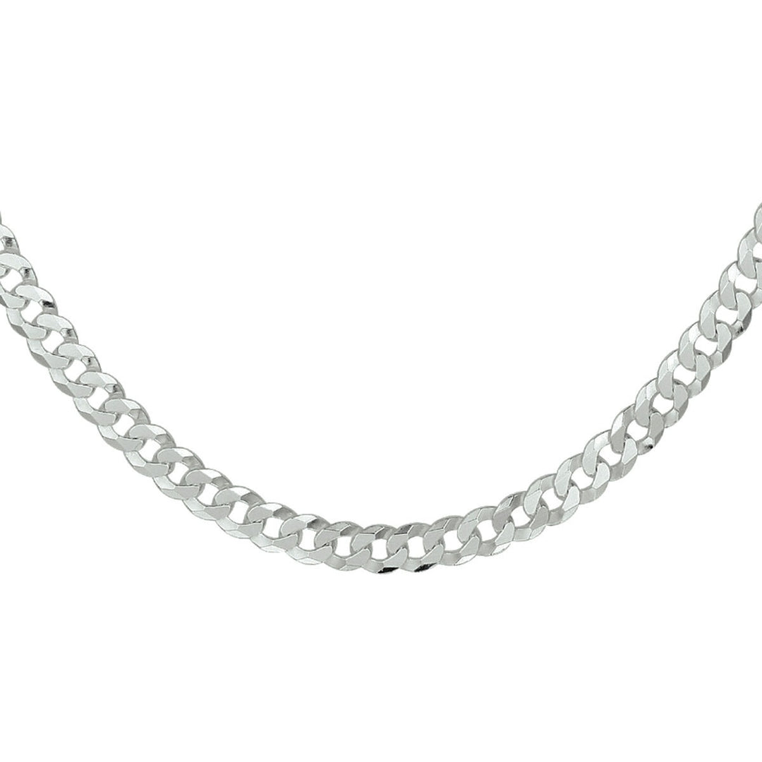 Gourmette 8-seitiger Schliff 5,4 mm Silber rhodiniert