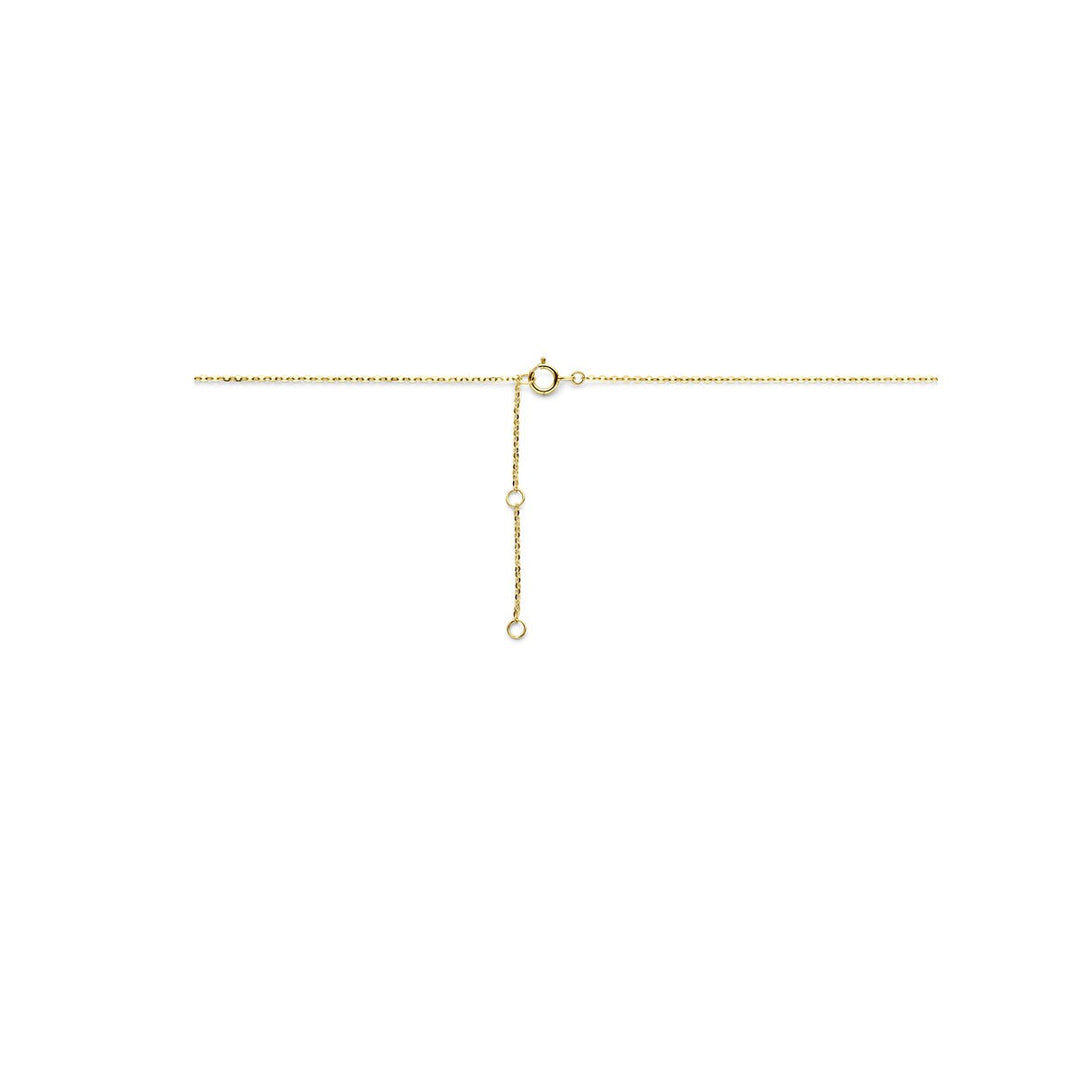 Halskette Herz 41 + 4 cm 14K Gelbgold
