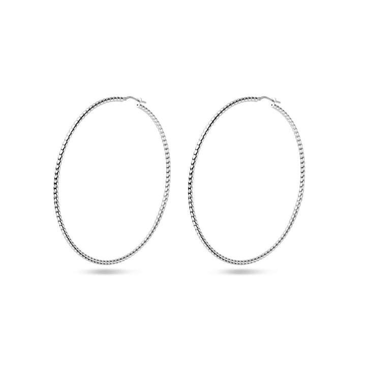 Ohrringe 2,5 mm Silber rhodiniert