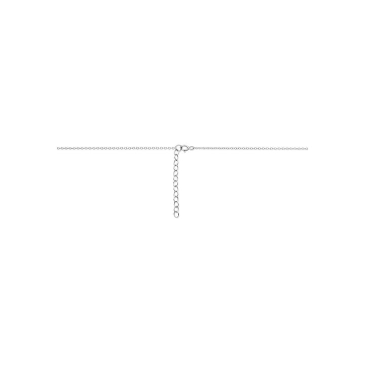 Gerhodineerd 925 zilveren collier met hartje