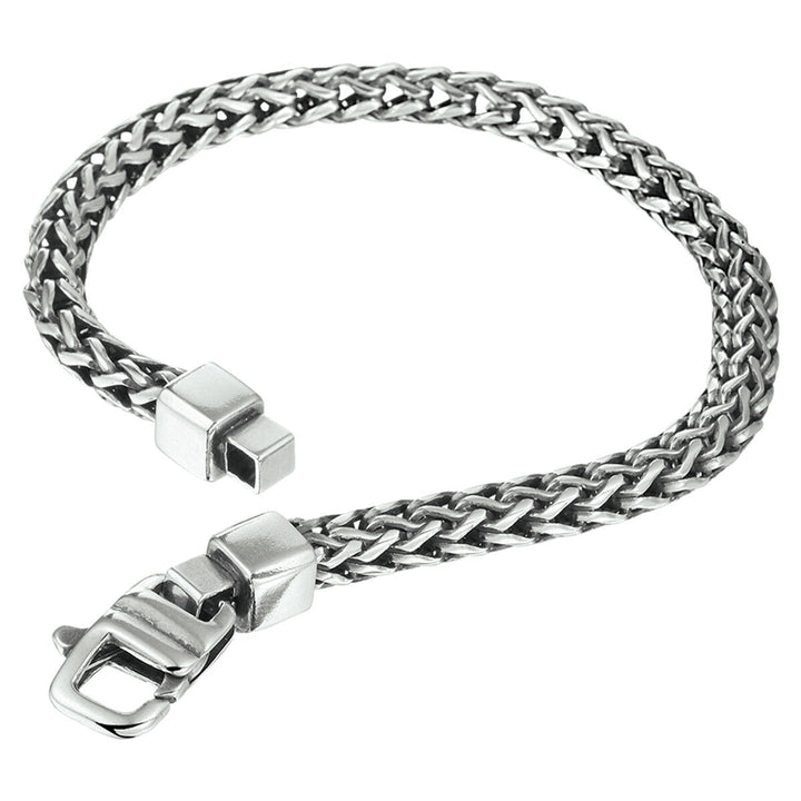 Armband Oxi Fuchsschwanz 5,0 mm Silber oxidiert