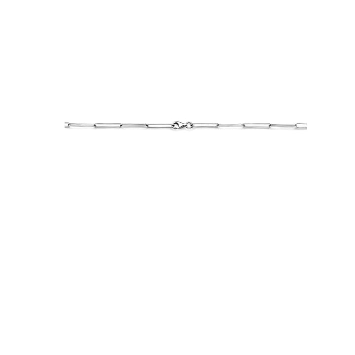 Gerhodineerd zilveren anker collier 45cm 3,6 mm