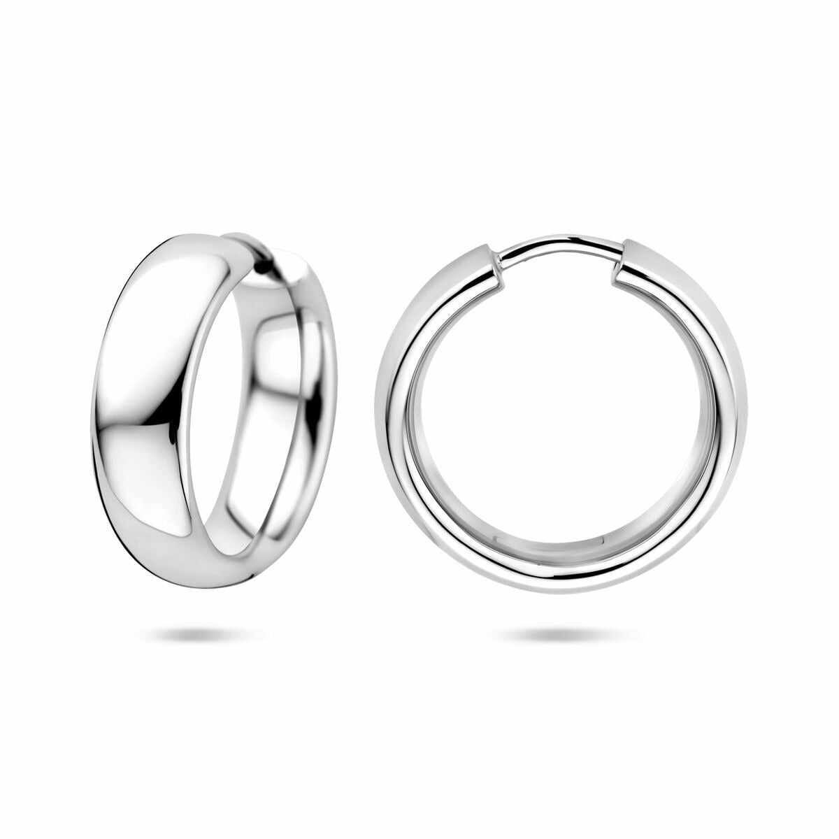 Klappcreolen aus Silber – rhodiniertes 925er Silber 20 mm
