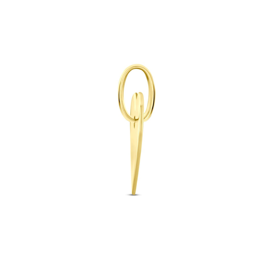 9k geelgouden graveerhanger in hartvorm