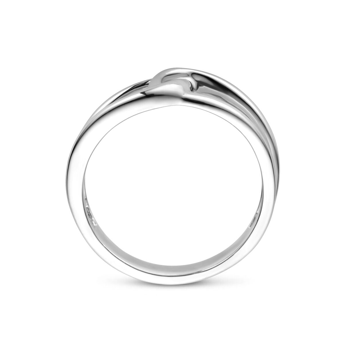Rhodinierter Silberring 9 mm