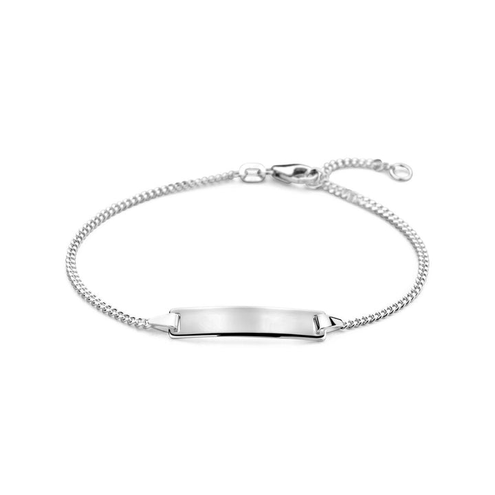 Gravurarmband Gourmetplatte 5,0 mm 16 - 18 cm silberweiß