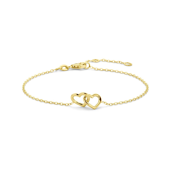Armband Herzen 16 - 17,5 - 19 cm 14K Gelbgold