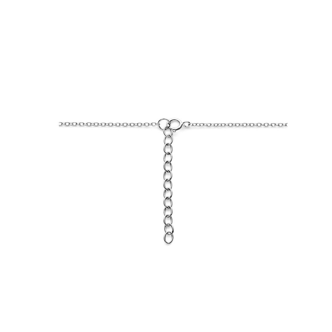 Halskette Kreise 40 + 4 cm Silber rhodiniert