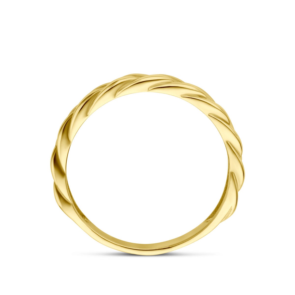 9K gelbgoldfarbener Damenring – elegant und zeitlos