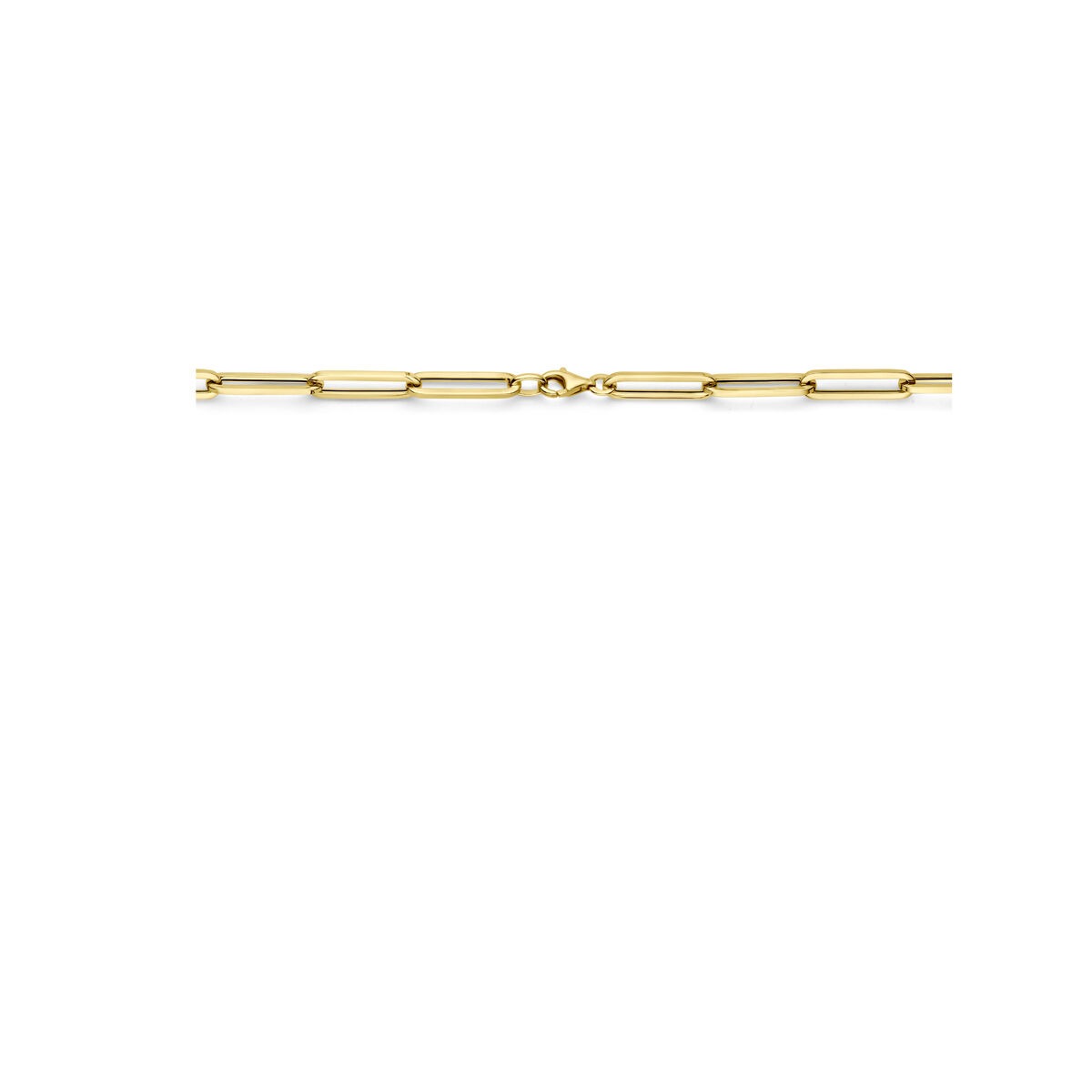 9 Karat Gold Büroklammer-Kette – 45 cm