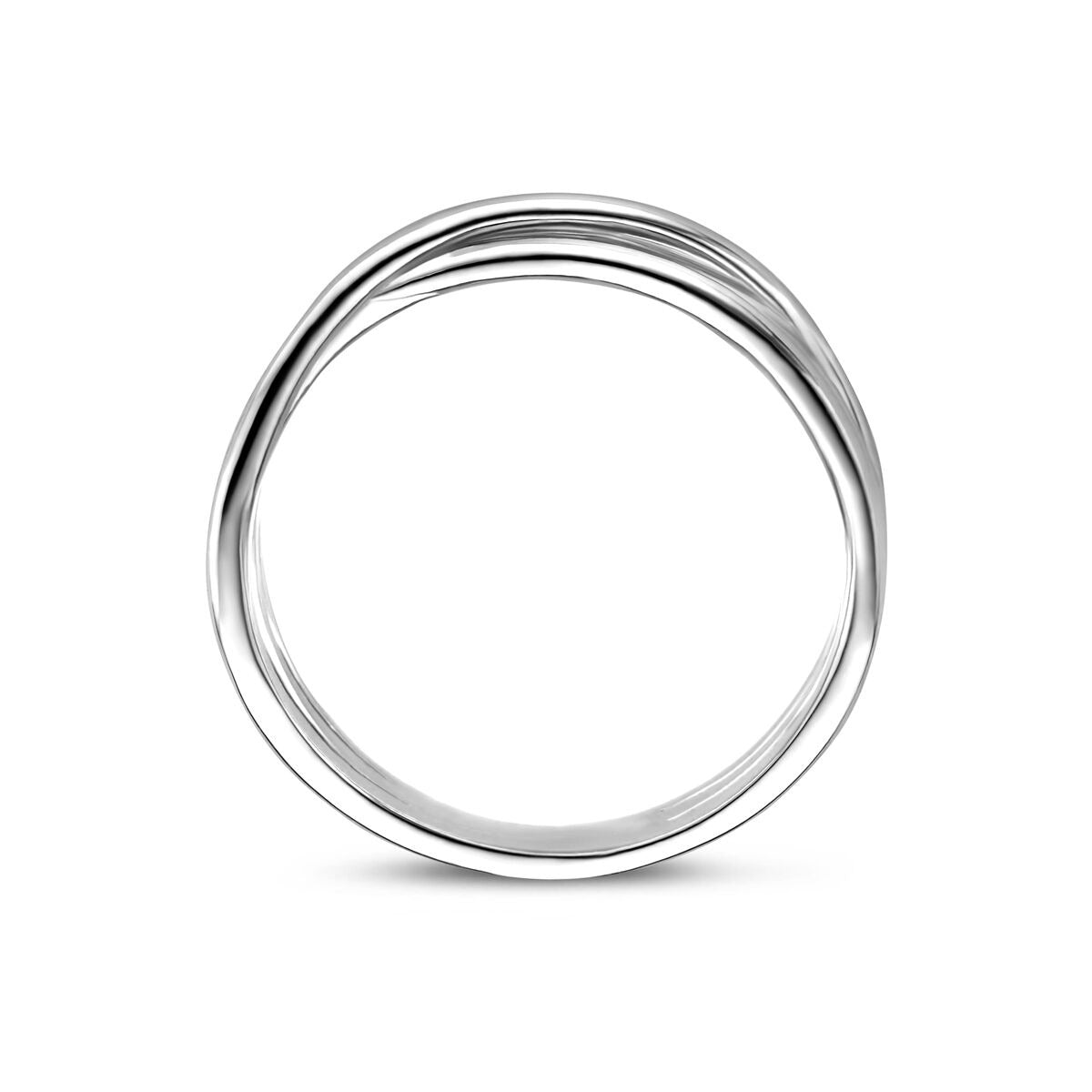 Rhodinierter Silberring 5,5 mm