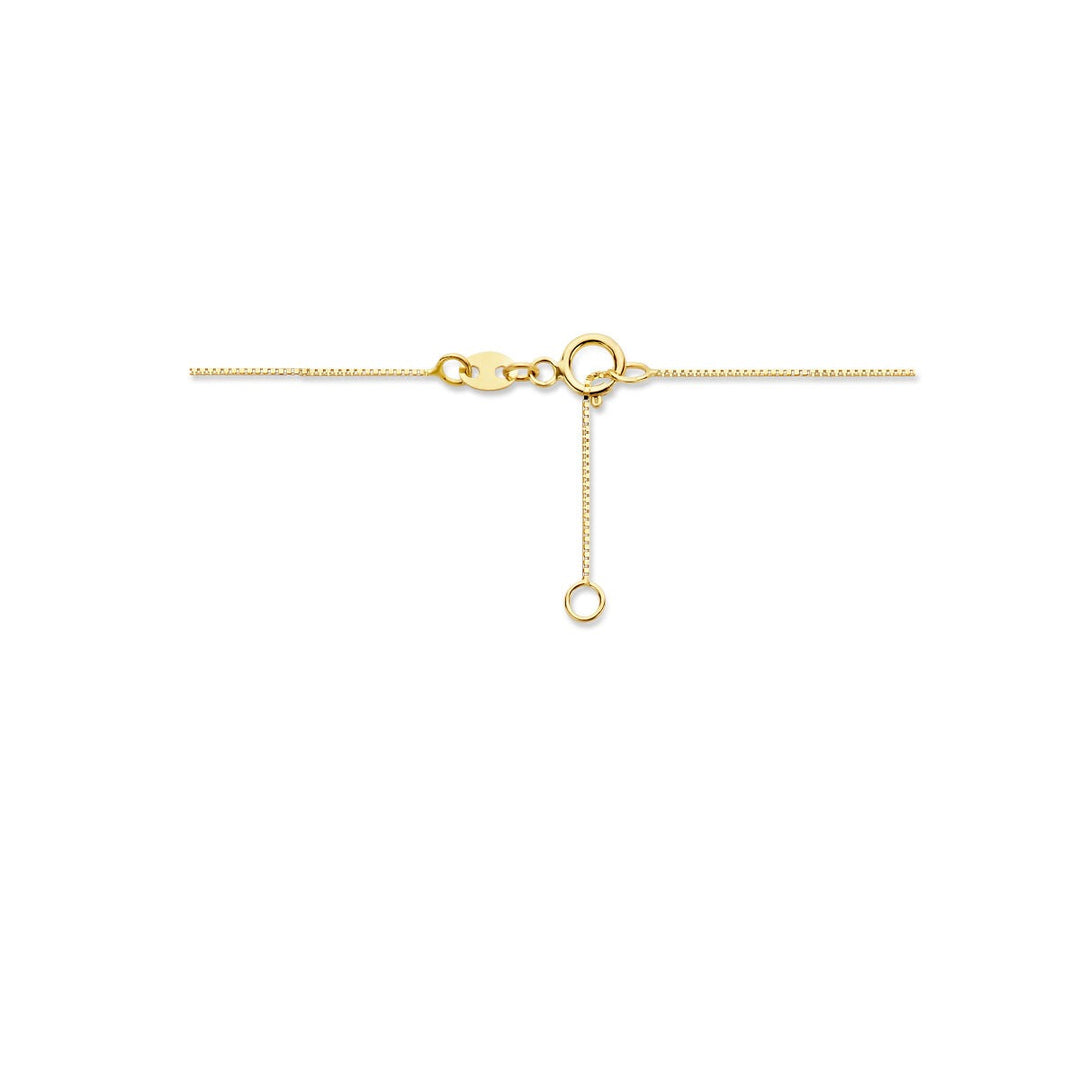 Halskette Zirkonia 40 + 2 cm 14K Gelbgold