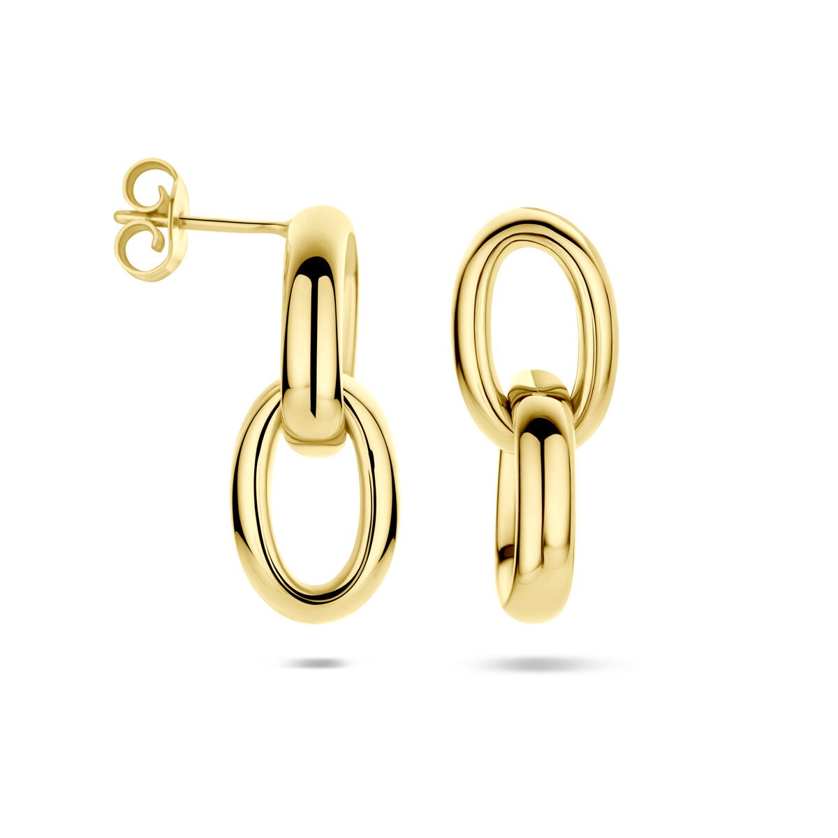 Goldohrringe 14K Gelbgold 24 mm