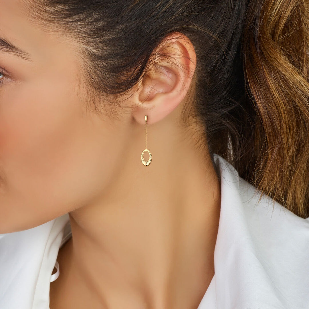14k Geelgouden oorhangers