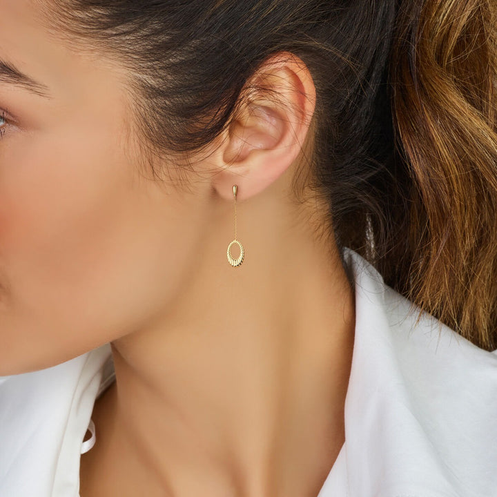 14k Geelgouden oorhangers