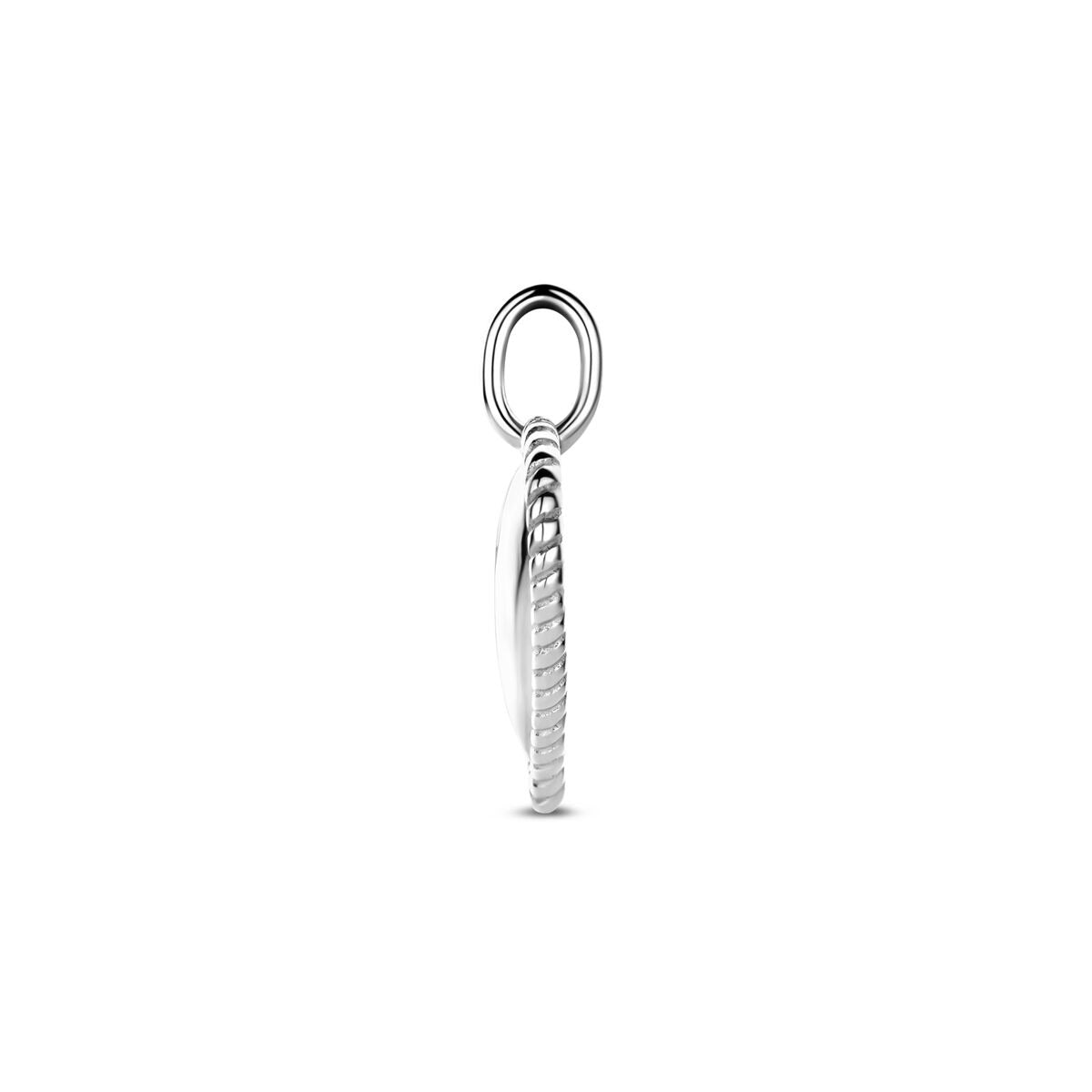 Silberanhänger mit Herzchen – Rhodiniertes Damenschmuckstück 19,5 mm