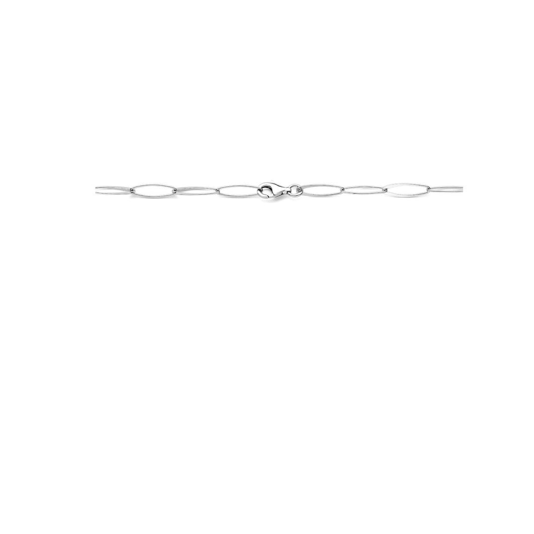 collier anker 6 mm 45 cm zilver gerhodineerd 6 mm 45 cm