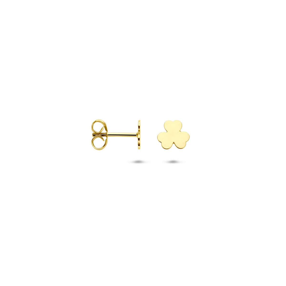 Goldohrstecker 14K – Kleeblatt 5 mm