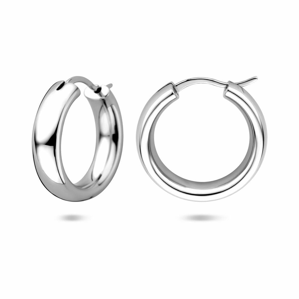 Silberne Ohrringe 925 rhodiniert – 20 mm