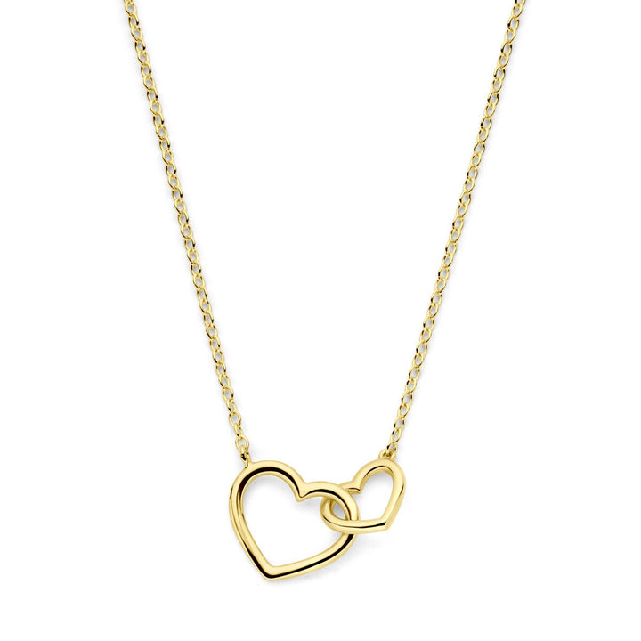 Halskette Herzen 40 - 42 - 44 cm 14K Gelbgold