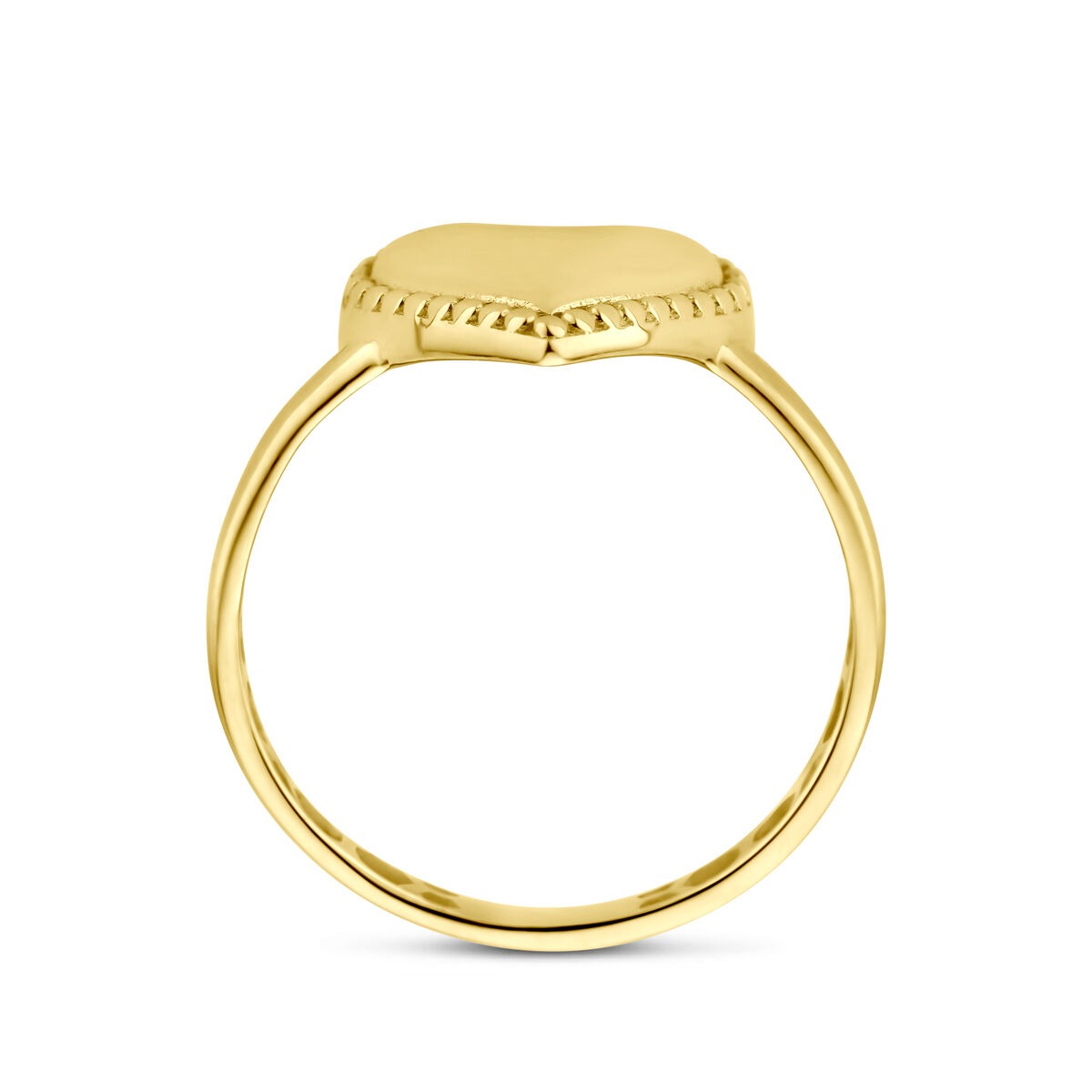 14 Karat Gelbgoldring mit Herz