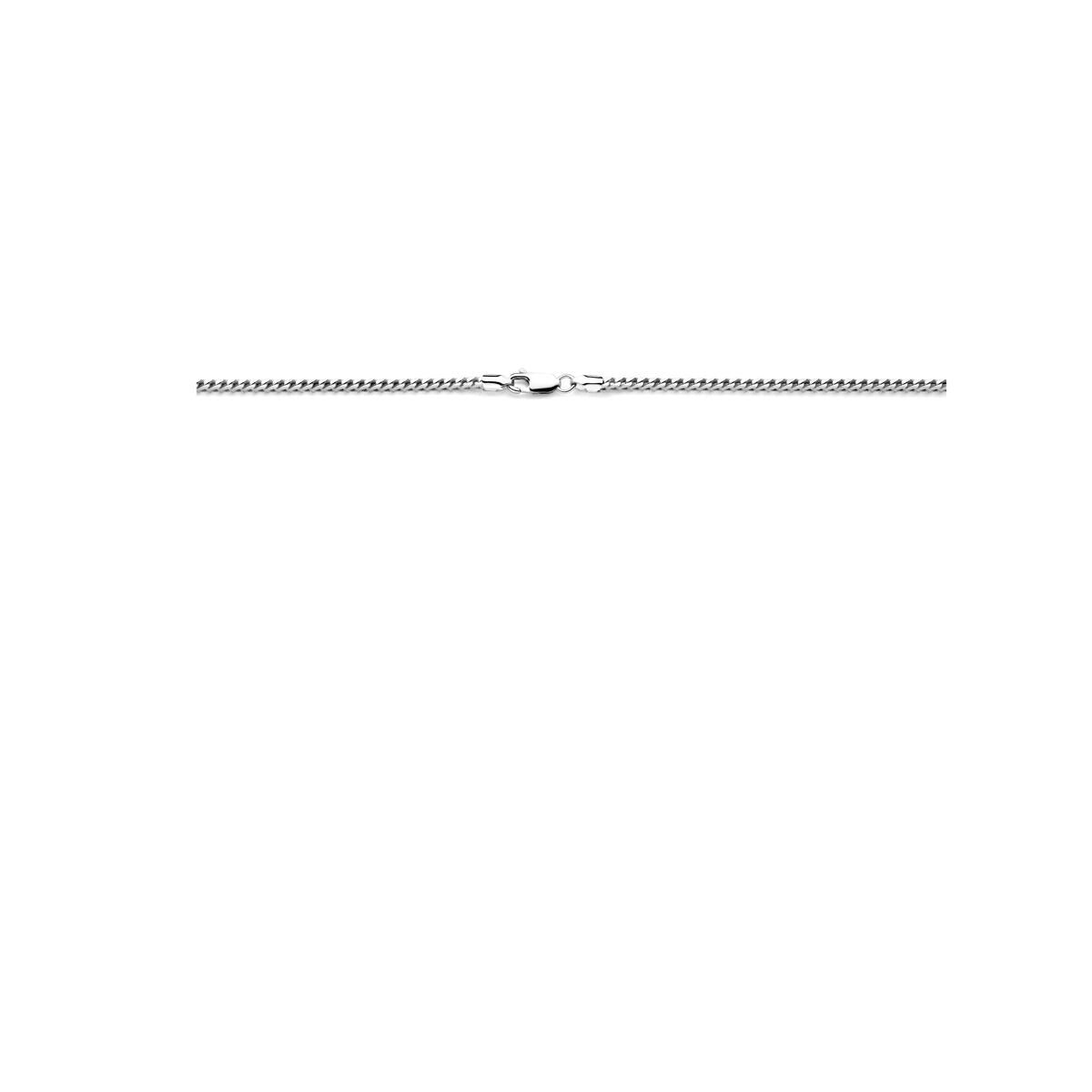 Silberne Herrenkette – Rhodiniertes Fuchsschwanzcollier 2,8 mm