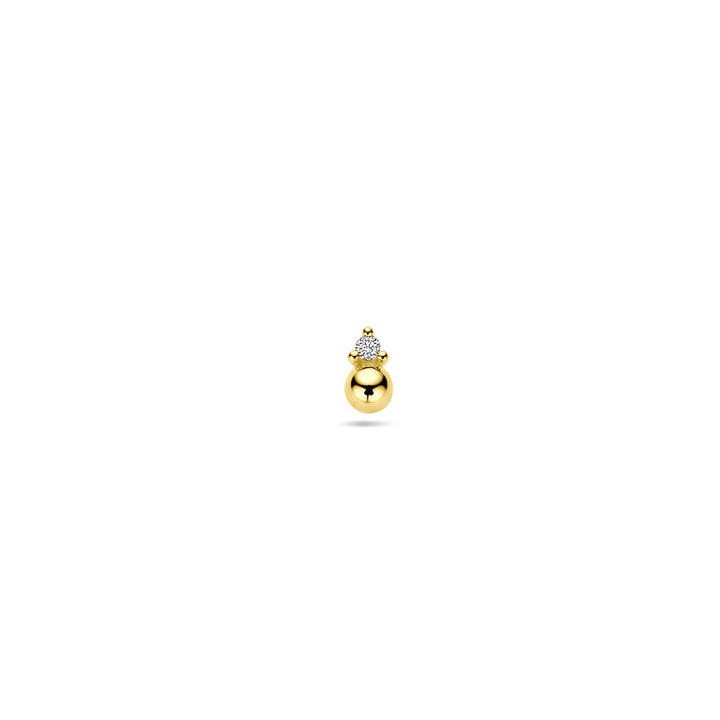 Ohrstecker Kugeldiamant 0,01 ct h p1 pro Stück 14K Gelbgold