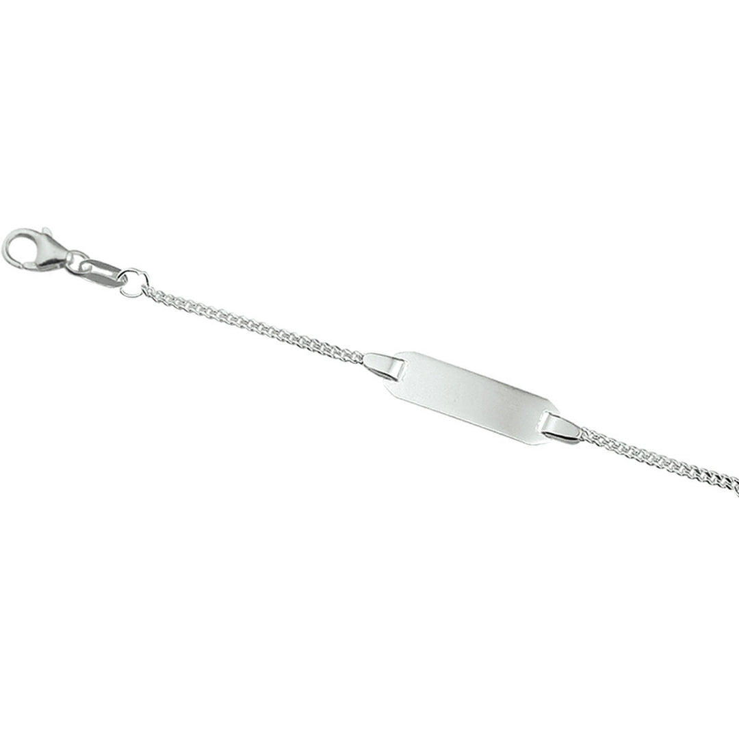 Gravurarmband Gourmet-Platte 5,0 mm Silber rhodiniert